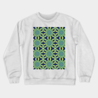 Abstract Tropical Plants Crewneck Sweatshirt